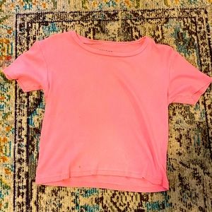 Hot pink fitted shirt